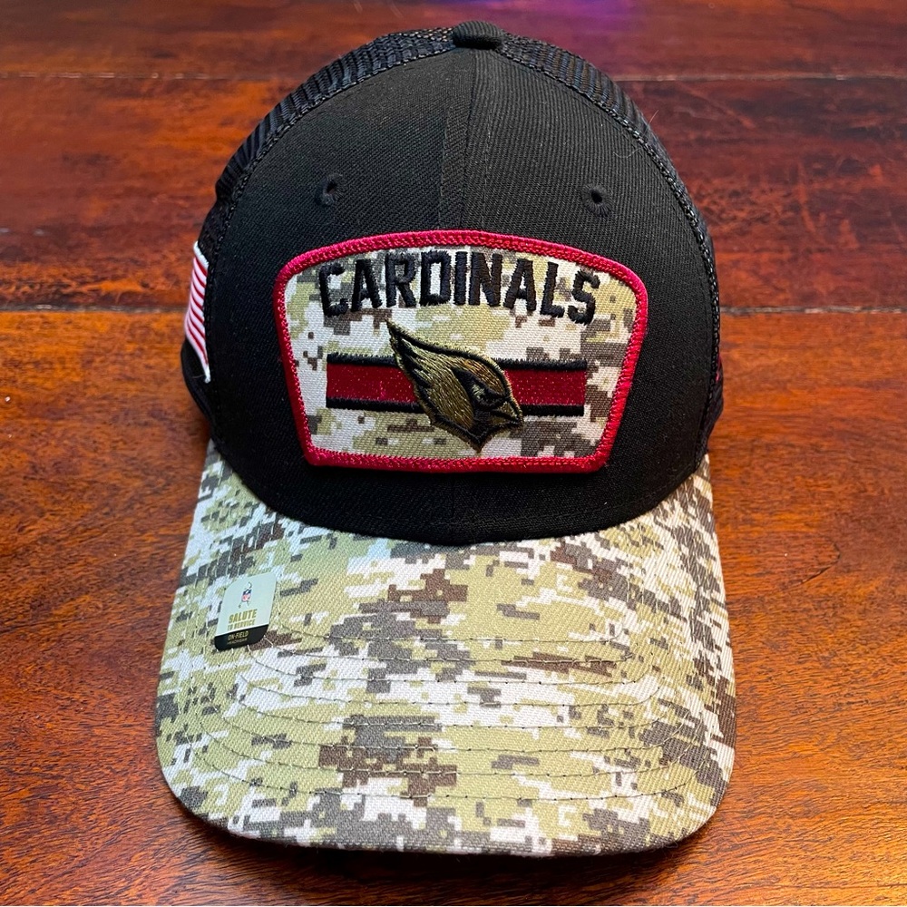 New Era Black/Camo Arizona Cardinals Trucker Cap